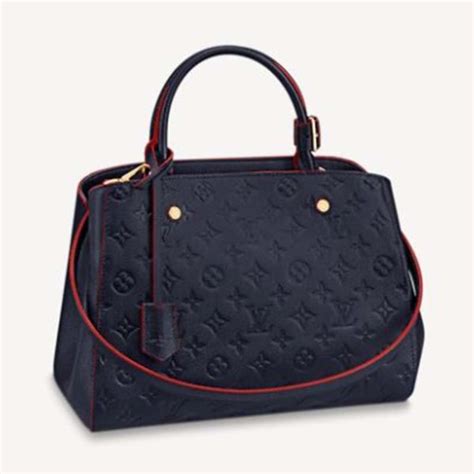 louis vuitton monogram empreinte leather montaigne mm bag vision|monogram empreinte bag.